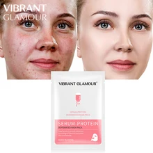 VIBRANT GLAMOUR Serum Protein Face Mask Anti Acne Marks Relieve The Redness Save Sensitive Skin Whitening Moisturizing Brightens