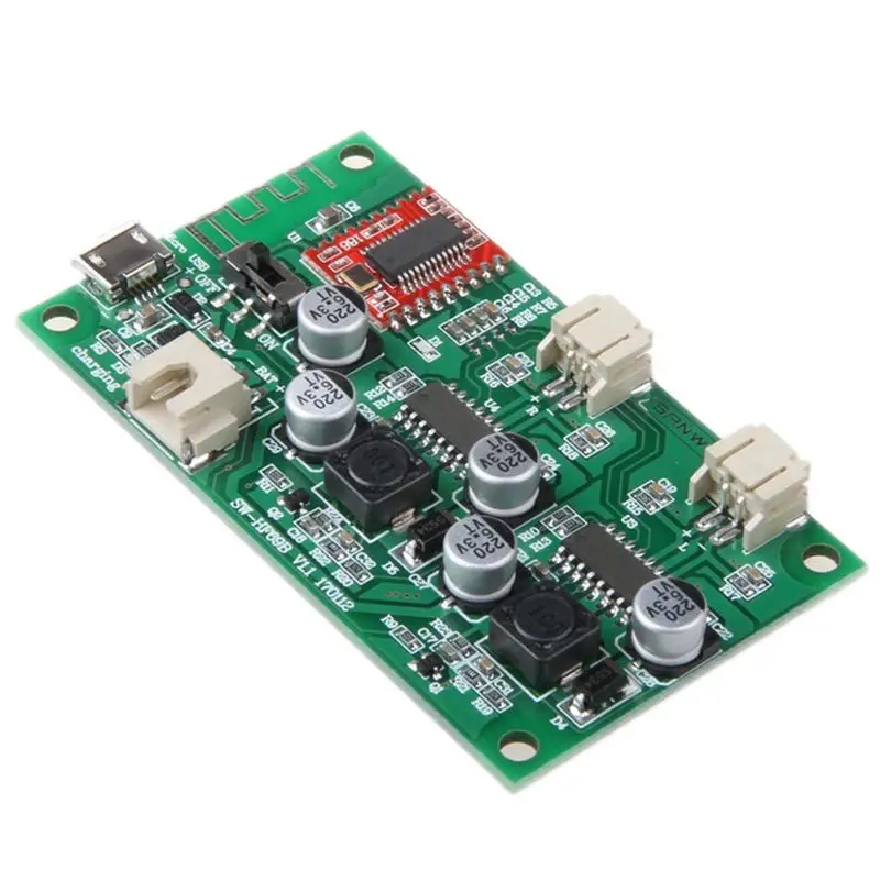 FULL 2X6W Dc 5V 3 7 V динамик модифицированный стерео Bluetooth усилитель плата может