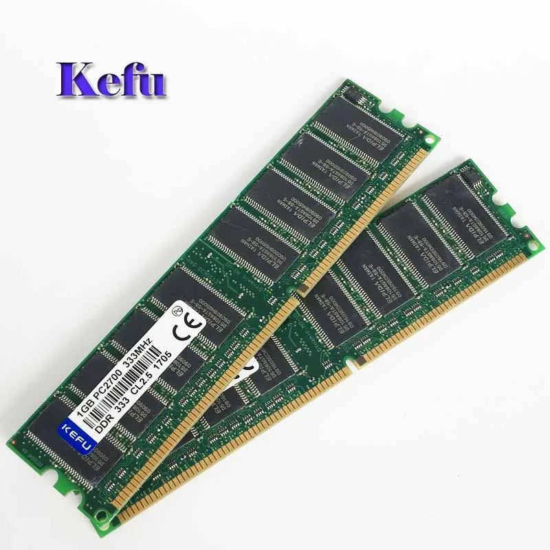 2 шт. 2x1 ГБ ddr1 PC3200 ddr333 333 мГц 184pin низкой плотности памяти DIMM Оперативная память настольного модуля бесплатная доставка