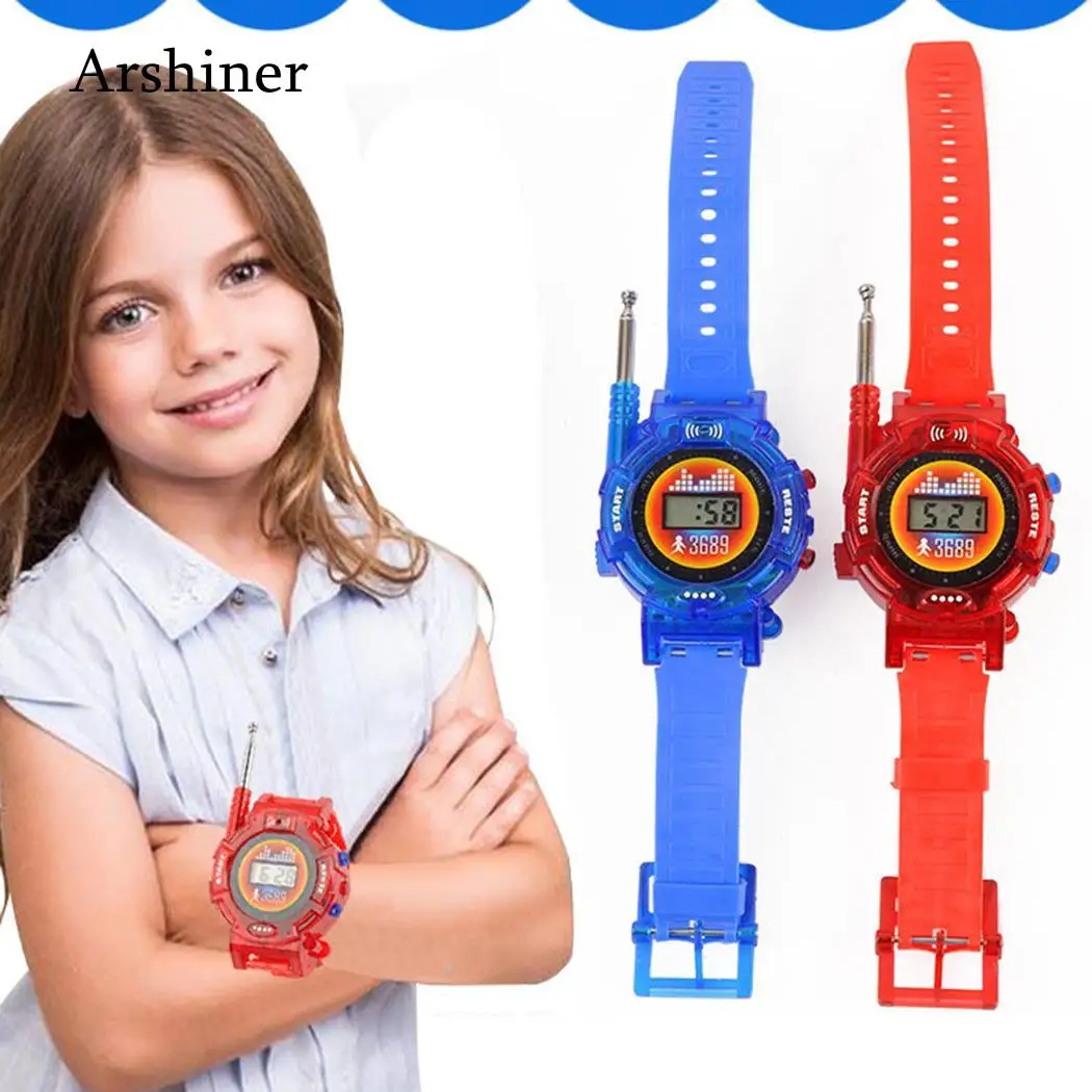 100M Display Radio Talkie Without Toy Way 3Years Red Interference Two Blue 50 Kids Digital Portable Watch Walkie Mini