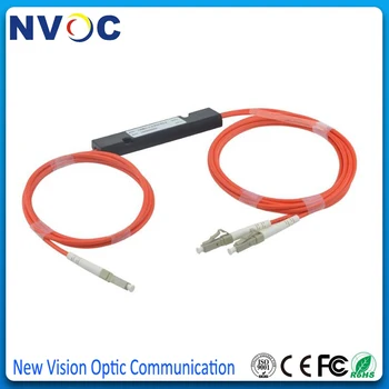 

5Pcs/Lot,1X2,MM(850nm),62.5/125,50/50 LC/UPC,2.0mm,L:1M,ABS Box Pacakge:90*20*10,1x2 FBT Coupler 1*2 FBT FIber Optic Splitter
