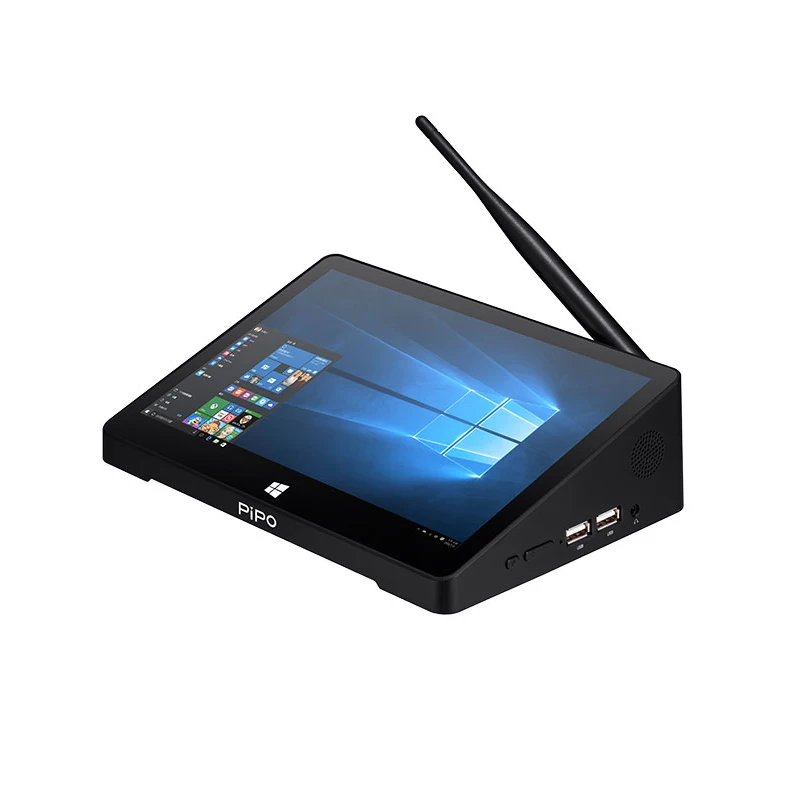 PiPo X9S 8 9 дюймов Мини ПК ТВ коробка + IPS планшетный двойная ОС Android Windows 10 intel Z8350