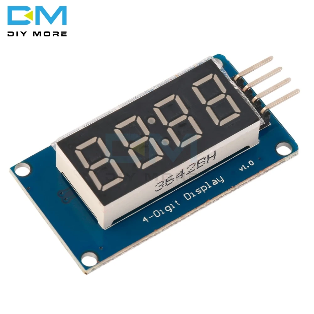 

2PCS For Arduino TM1637 LED Display Module 7 Segment 4 Bits 0.36 Inch Clock RED Anode Digital Tube Four Serial Driver Board Pack