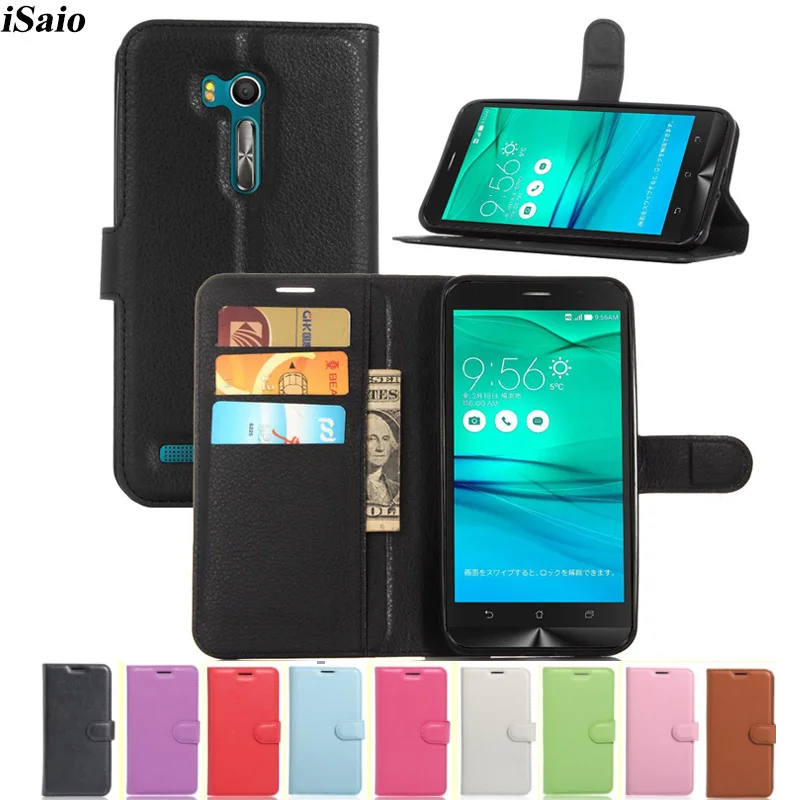 For ASUS ZenFone Go ZB551KL 5.5 Flip Case Wallet Leather Cover for Phone TPU Inner Shell with Card Holders | Мобильные телефоны и