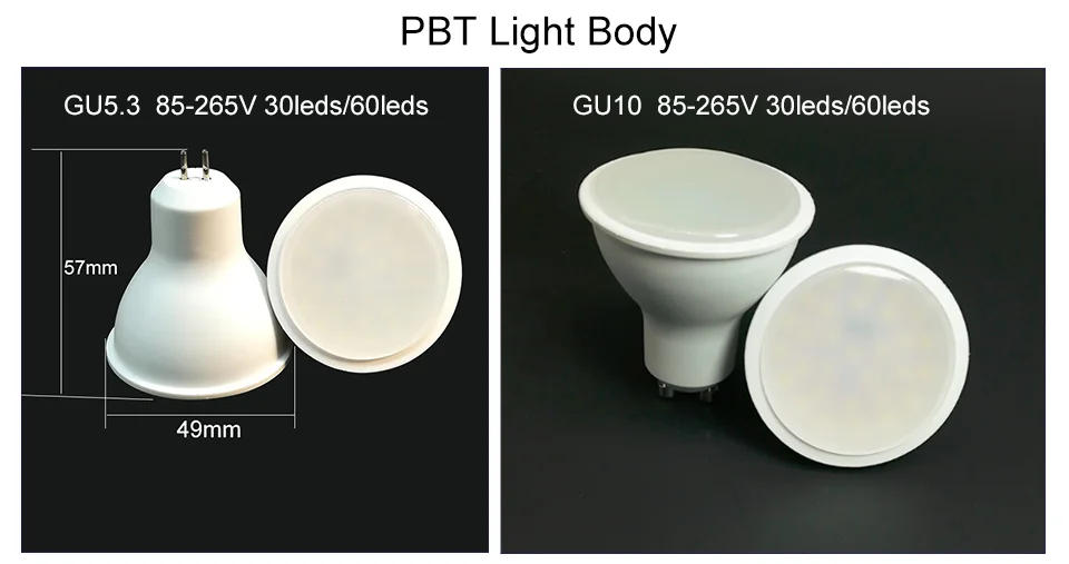 MR16 12V 220V 110V GU10 GU5.3 ампулы светодиодный лампы 60 Светодиодный 30 светодиодный SMD лампы Люстра замена 35 Вт Галогенные лампы лампада светодиодный освещение