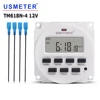 Temporizador Digital LCD, interruptor con relé con certificación UL, controlador eléctrico interior, pantalla grande programable de 12V DC 7 días, 1,6 pulgadas ► Foto 1/6