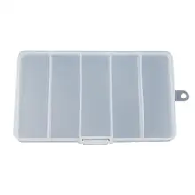 Легкий портативный 5 отсеков многофункциональные коробки для рыболовных снастей рыболовная приманка для хранения лекарств Открытый Чехол Для рыболовной коробки