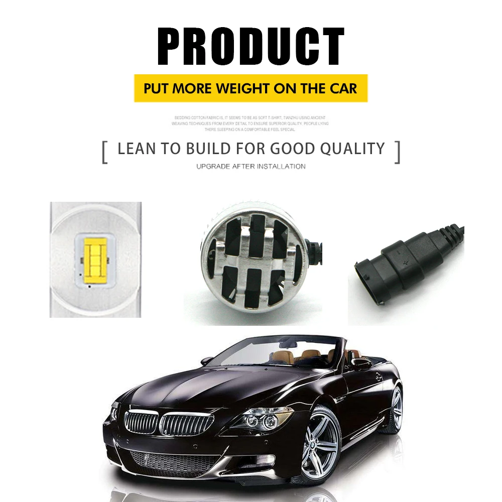 JGAUT R3 мини 9005 9006 HB3 HB4 светодиодный фары комплект 6500 K белый автомобиль лампы