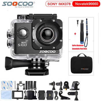 

Original SOOCOO S100 4K 24fps 2K 30fps Wifi 20MP Waterproof 30m Gyro Mini Sports Action Camera DV Support Extended GPS Module