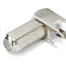 Superbat10 шт РФ Разъем F F Через Отверстие Джек вертикальной PCB Горе