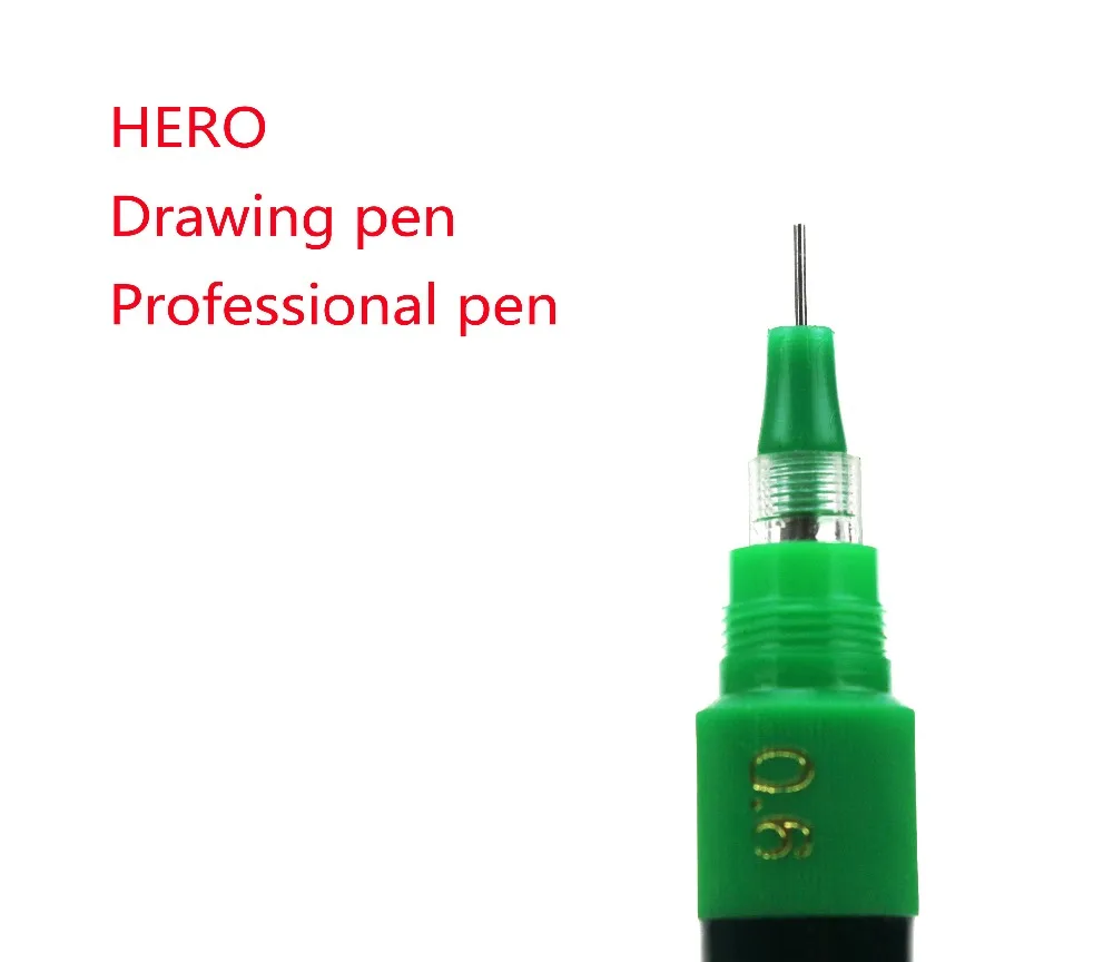 10pieces 0.6mm HERO Rechargeable filling ink needle pens drawing pen