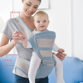 

Baby Carrier Breathable Front Holding Baby Carrier Shoulders Strap Waist Stool New Multi-Function Backpack Pouch For Baby