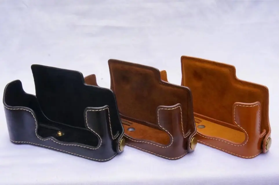 

Battery Openning PU Leather Camera Case For Fujifilm Fuji XE3 X-E3 XE1 XE2 Camera Hald Body Cover Mirrorless System Camera