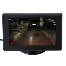 4,3 дюймов TFT ЖК-экран Регулируемый автомобильный монитор для автомобиля резервная камера s камера видеонаблюдения и автомобильный видеорегистратор