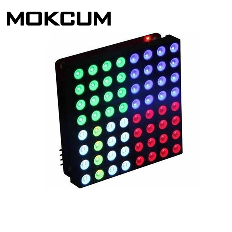 5 мм анод 8x8 квадратный матричный цветной RGB светодиодный модуль дисплея общий анод полноцветный 60*60 мм