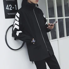 2017 New Brand Men Cotton Loose Coat Moto Bikerstyle Long Ja Cket Casual Sweatshirts Bomber Hip-Hop Dress Hot Tops Youth Blazer