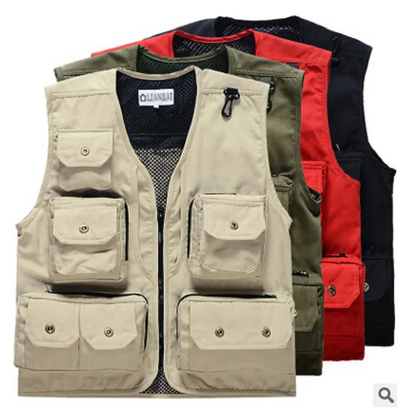 XXXL size good quality New Man outdoor fishing vest shooting coat Many ...