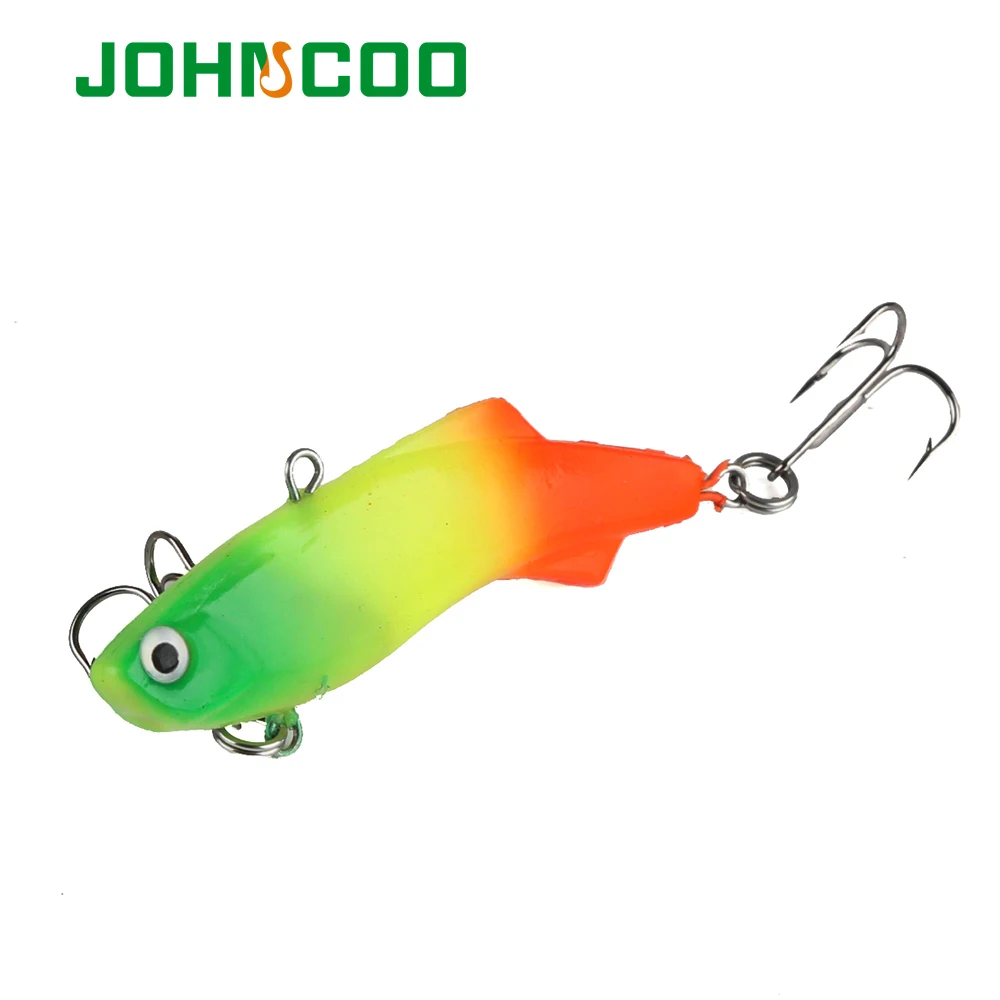 JOHNCOO 1pc New Vib Bait Ice Fishing Lure for Fishing Wobbler Pesca