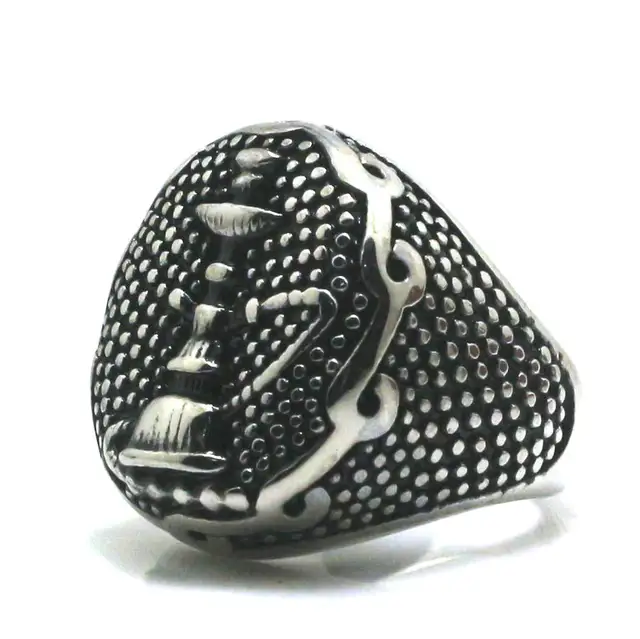 316L Stainle Steel Punk Gothic Cool Shisha Ringin Rings from Jewelry
