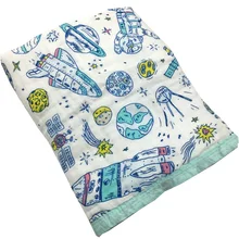 Buy Four/Six Layer 100% Cotton Blanket Newborn Baby Swaddling Super Comfy Bedding Blankets Swaddle Wrap Babies Muslin Blanket Free Shipping
