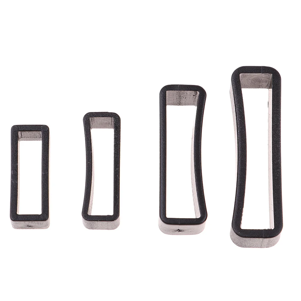 Keeper Belt Loop 50pcs Plastic Keeper Belt Loop Square Loop Buckle Dog Collar Harness Backpack 15/20/25/32mm 