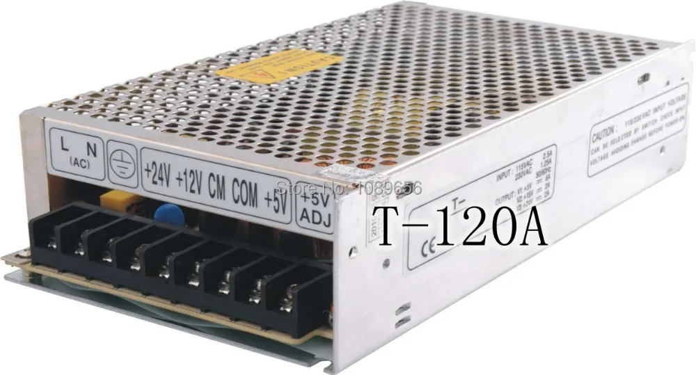T 120A Triple output power supply 120w 5V 12V 5V 11A 5A 1A power suply