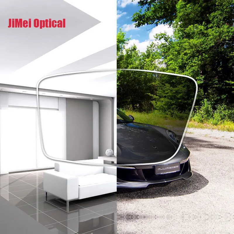 1.61 Super tough Photochromic Digital Free Form Progressive Prescription Optical Lenses With Fast Color Changing Performance