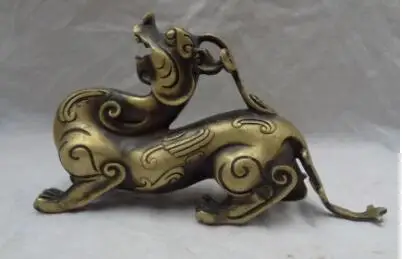 9 &quotКитайское бронзовое богатство животных fengshui защита Дракон Единорог Статуя