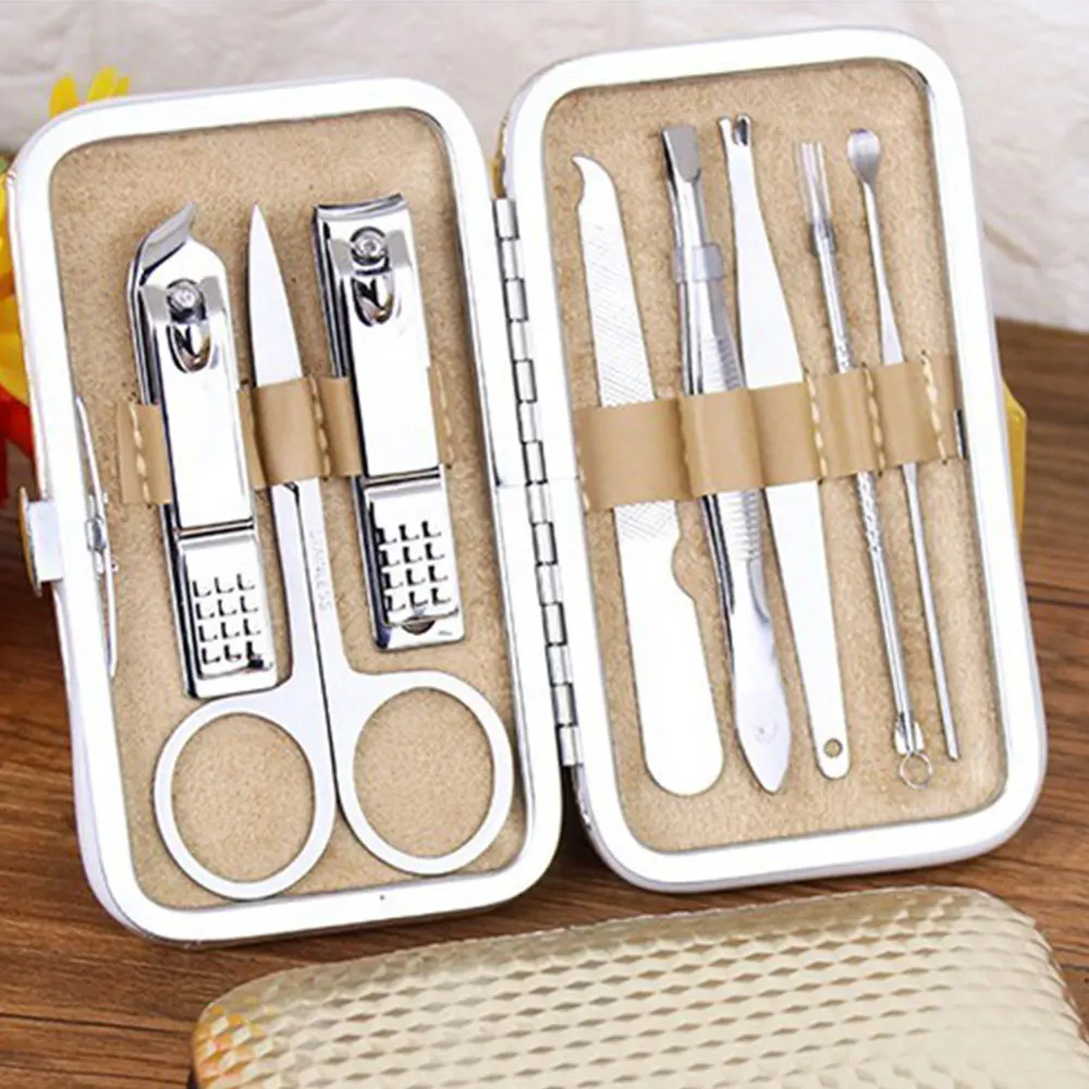 Nail Care 8 Pieces Manicure Set Cutter Cuticle Clipper Pedicure Kit