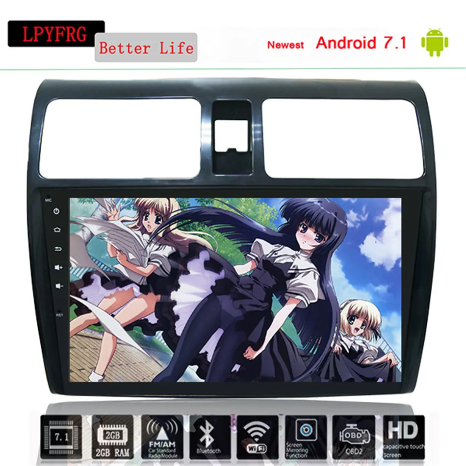 Clearance 10.2" Android 9.0 Car GPS Player Navi for Suzuki Swift 2005-2010 with 4G+64G Octa Core No DVD Car Radio Multimedia SD Navigation 2