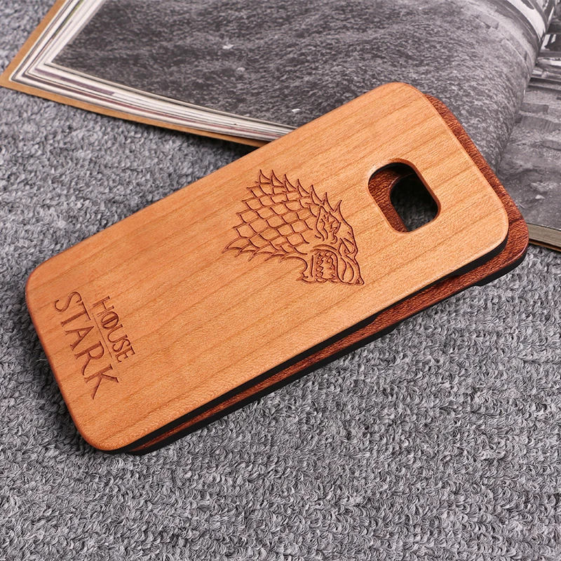 Para Apple iPhone 5 5S 6 6 S 7 7 Plus XS Max juego de madera cubierta Coque Capas Fundas para SAMSUNG S7 borde S8 más S9 S9 plus