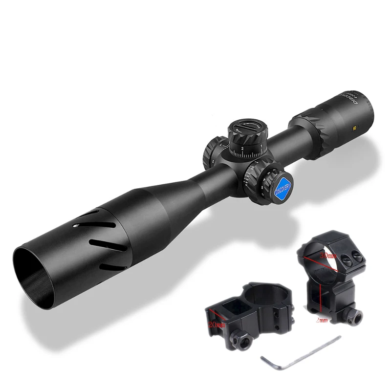 Discovery HD 4-20X50SFIR FFP прицелы высокой мощности охотничье оружие стрельба оптические прицелы первый фокусный плоский замок башенки - Цвет: high 20mm mount