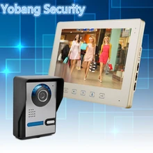 Yobang Security freeship 10″ Inch Video Door Phone Doorbell Video Intercom Kit 1-camera 1-monitor Night Vision door bell phone