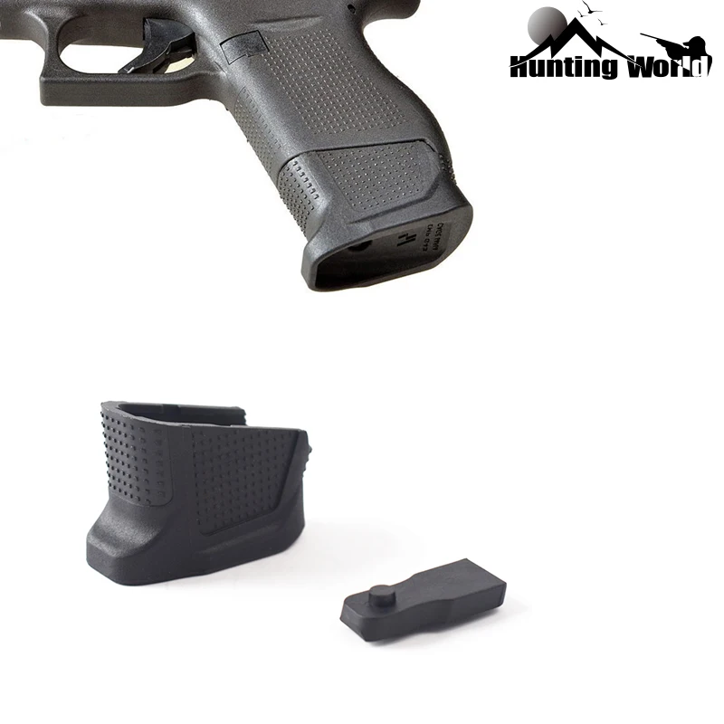 

Tactical Pistol Grip Enhanced Magazine Floorplate Extension Base Plate Add +2 Rounds for Hunting Airsoft Glock 43