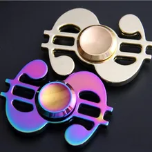 Цветные музыкальные noteTri-Spinner игрушка-Спиннер из сплава EDC ручной Спиннер для аутизма и СДВГ время вращения длинные антистрессовые игрушки