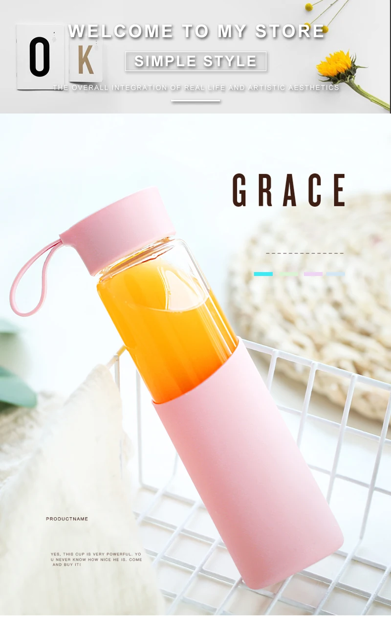 bottle of water okul suluklar Water bottles cozinha itens bottle te filter cozinha nergis garrafinha thermal portable glass bouteille verre water bottle gym  (1)