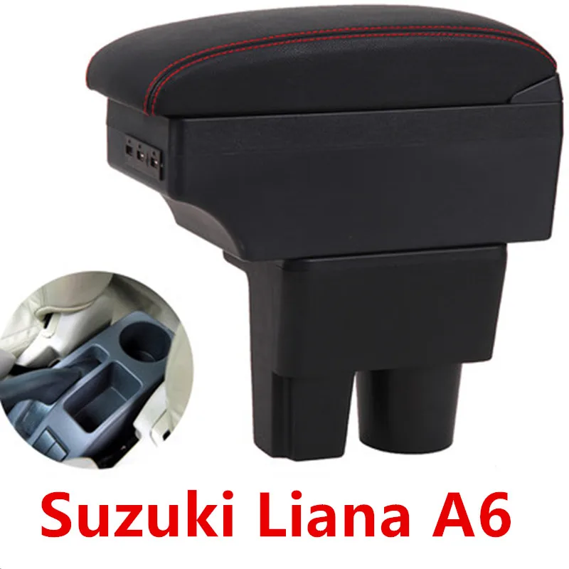 Для Suzuki Liana A6 подлокотник коробка с USB интерфейсом