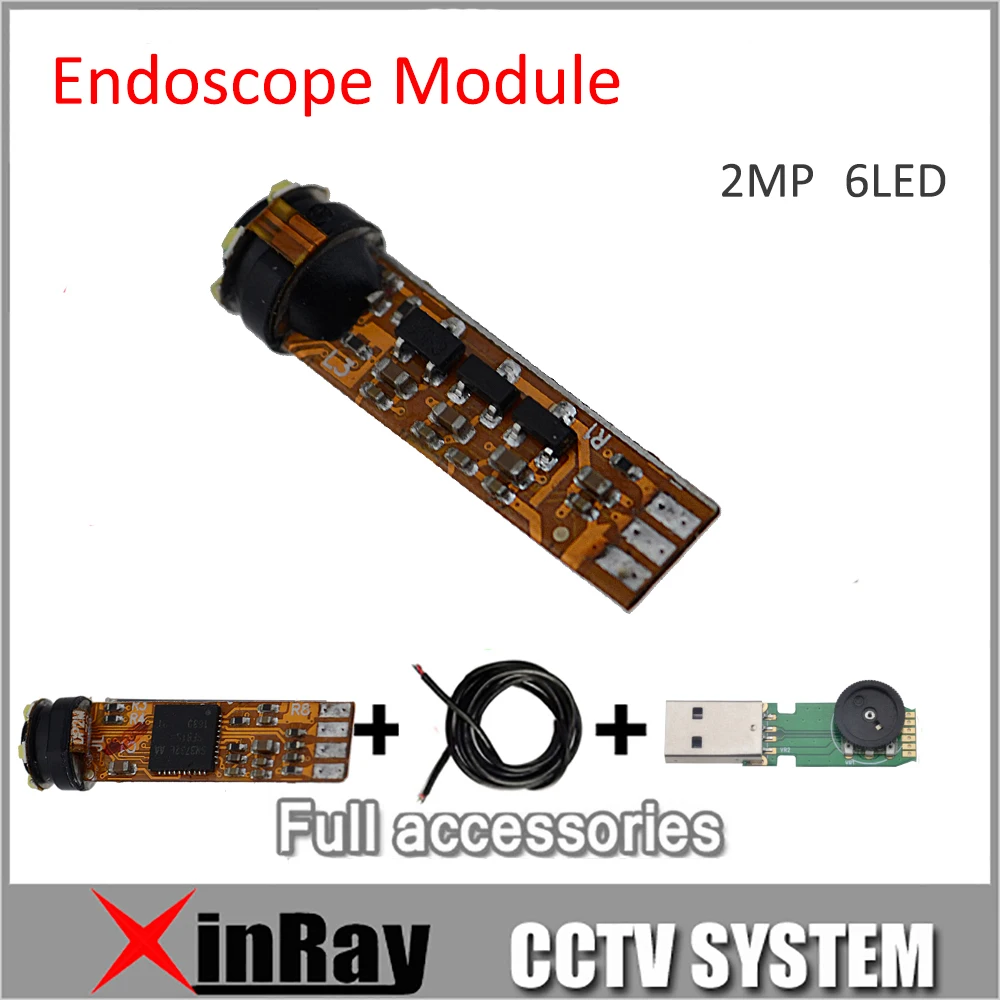 

Newest 2.0MP HD Mini 7.8mm USB Endoscope Module for DIY1600*1200 Inspection Camera 6 LED full Accessories as Gift XR-IC2MHD.