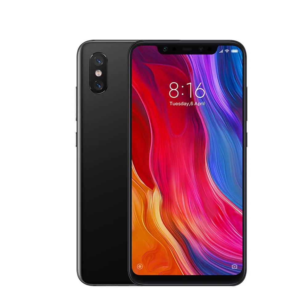 OTA+ Глобальная ПЗУ Xiaomi mi 8 mi 8 6,2" FHD+ AMOLED Snapdragon 845 6 ГБ ОЗУ 64 Гб ПЗУ 4 г LTE мобильный телефон 20.0MP AI двойная камера - Цвет: 64G Black