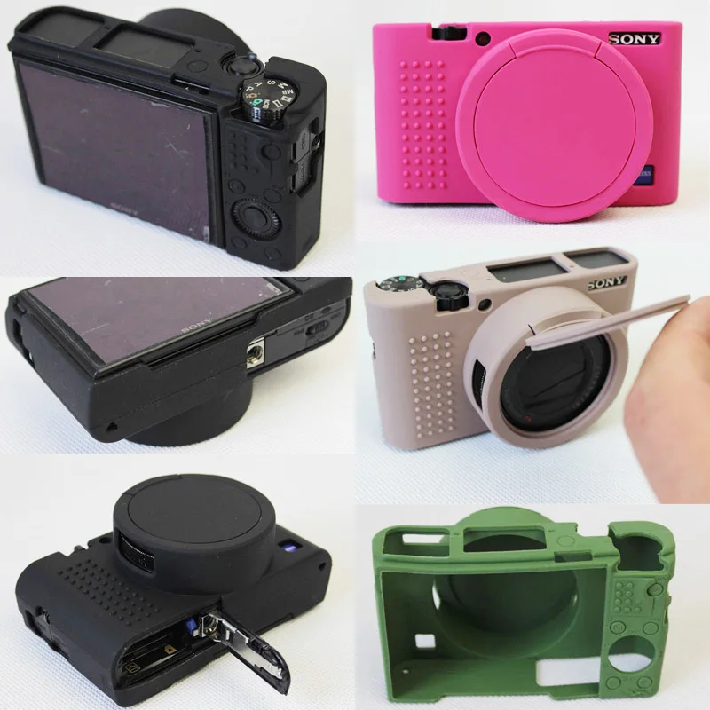 

Silicone Camera Soft Case Protective Skin Cover For Sony DSC-RX100M5 RX100M4 RX100M3 RX100 V RX100 IV Camera Bag