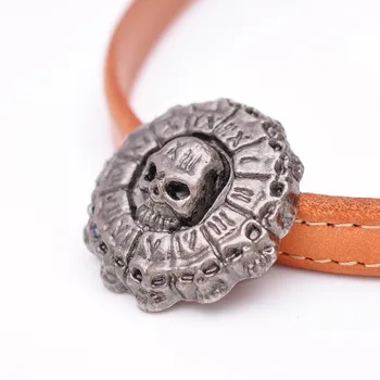 

10 pcs Punk Biker Antique Silver Roman NO. Skull Leather Conchos Rivet Stud Leather Belt Wallet Decoration 34mm