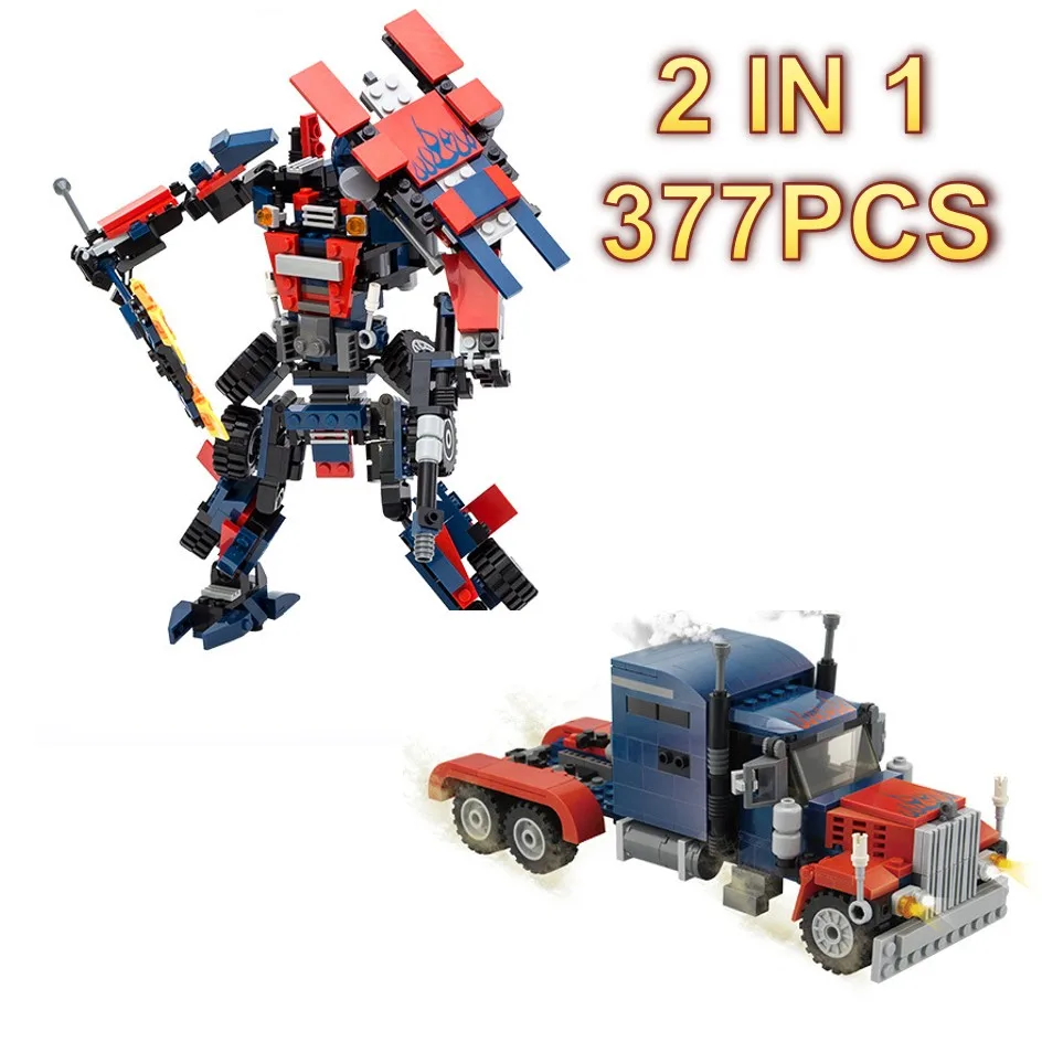 

3D Assemble Transformation Robot Optimus Primeed Building Blocks Toys Educational DIY Model Bricks Toys Gifts