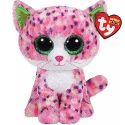 Ty Beanie Boos 6 "15 см Софи розовый горошек кошка плюшевые регулярные мягкие чучело коллекционная игрушка кукла с сердцем тег