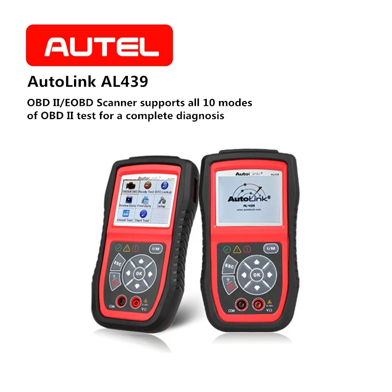 AUTEL Автоссылка AL439 OBD2 сканер может электрические Тесты инструмент EOBD может AVOmeter автомобильной ясно код читателя автомобиля Инструменты