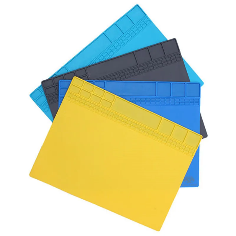 Magnetic Heat Resistant Soldering Mat Silicone Soldering Station Insulation Pad Repair Tools Maintenance Platform Desk Mat silicone heat resistant mat orange