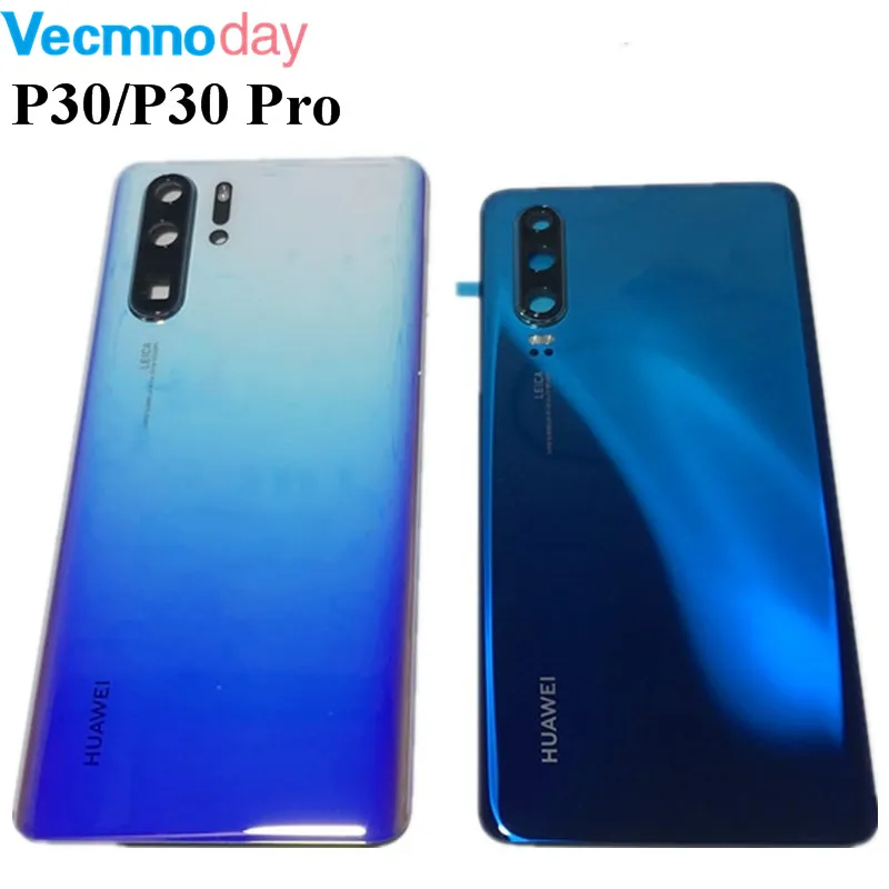Для huawei P30 Задняя крышка батареи ELE L09 L29 Задняя стеклянная дверь корпус чехол для huawei P30 Pro крышка батареи+ объектив камеры VOG L04