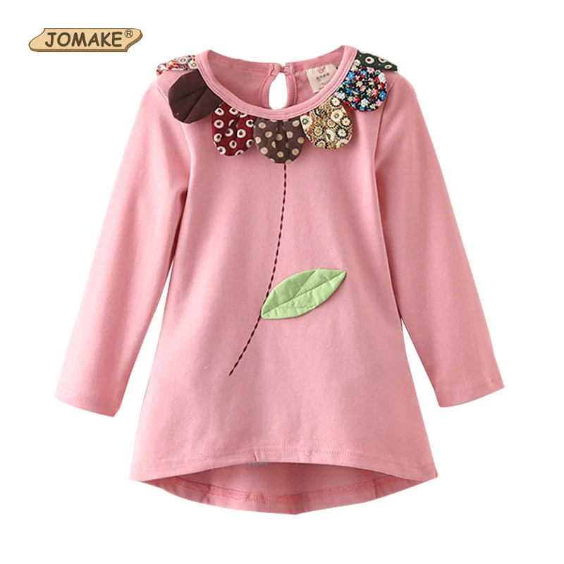 Children T shirt Long Sleeve Floral Girl Shirt Nova New Girls T shirts