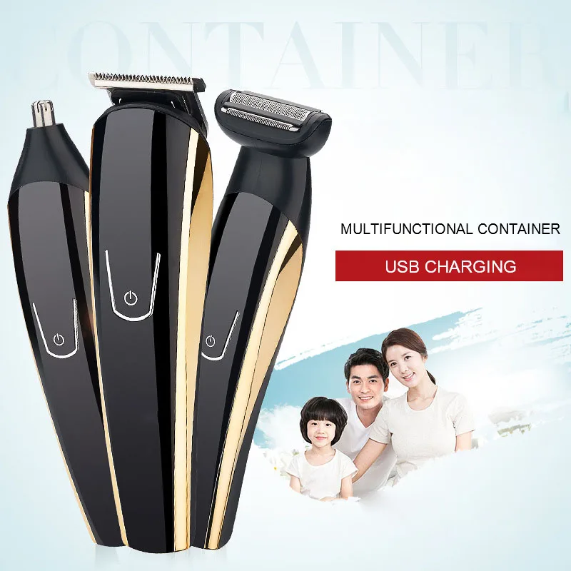 

LESCOLTON ABS Electric Haircut USB Charging Type R Angle Fine Steel Cutter Head Washing Shaving Haircut Nasal Hair Repair