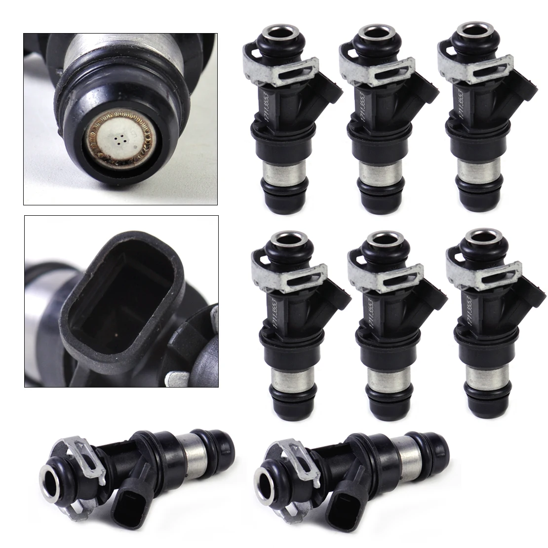 

DWCX 17113553 8pcs Fuel Injector for Cadillac Escalade Chevrolet Express 1500 Silverado 3500 GMC Savana 1500 Yukon Hummer H2