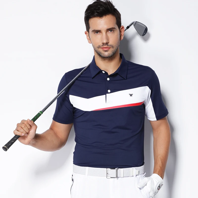 

2018 Teetimes New Arrival Men Golf Polo Shirts Summer Male Quick Dry Breathable T-shirt Short Sleeved Outdoor Sport Golf apparel